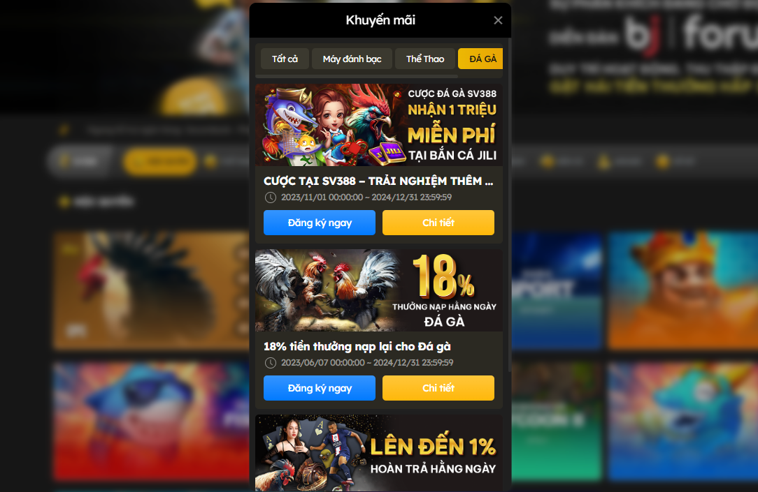 Chương trình khuyến mãi BJ88